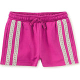 Crochet Sporty Shorts, Pink