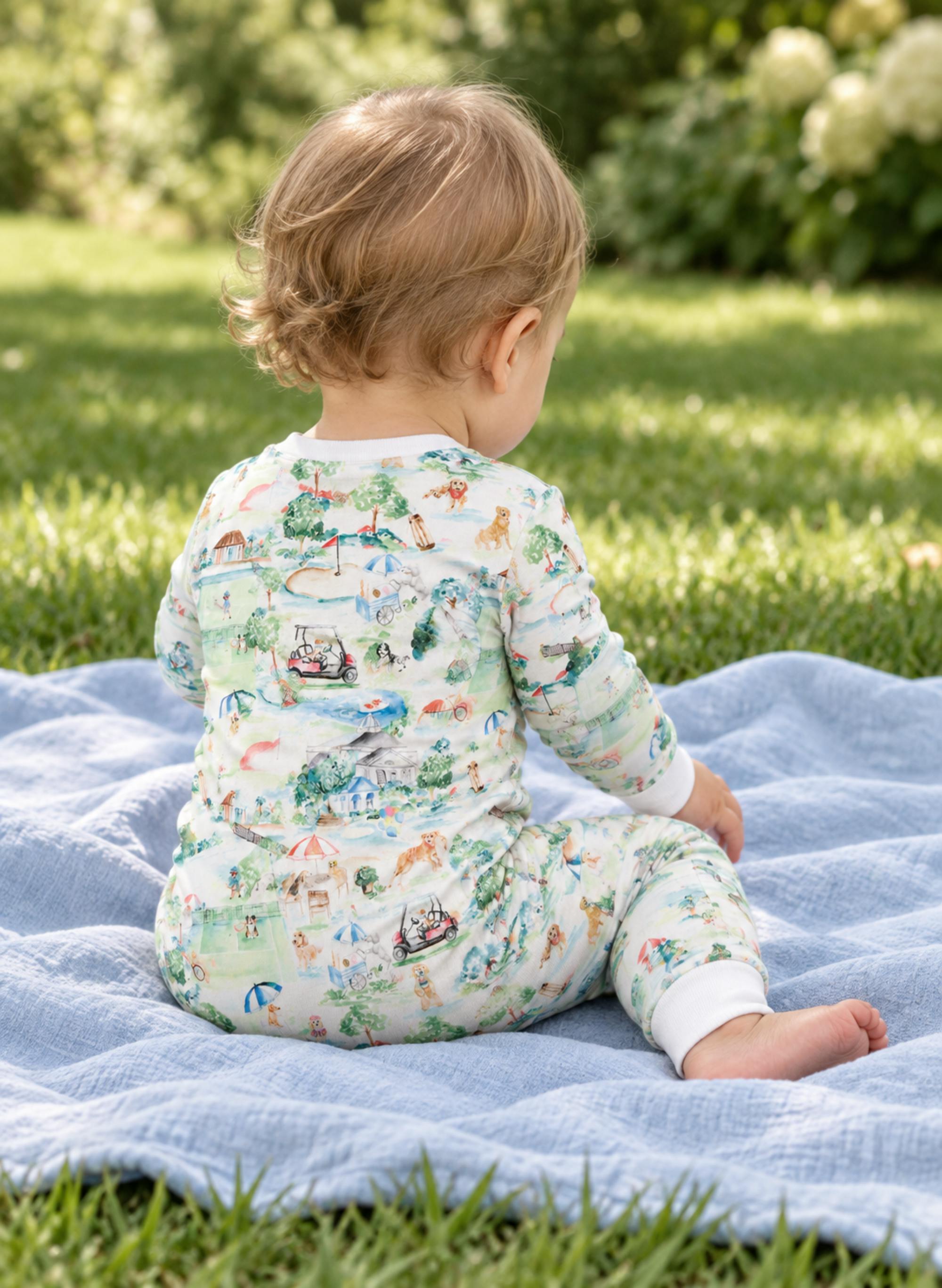 Baby Zippered One-Piece - Dog Days at the Club