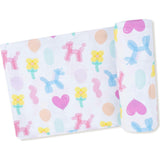 Balloon Animals - Pink - Swaddle Blanket