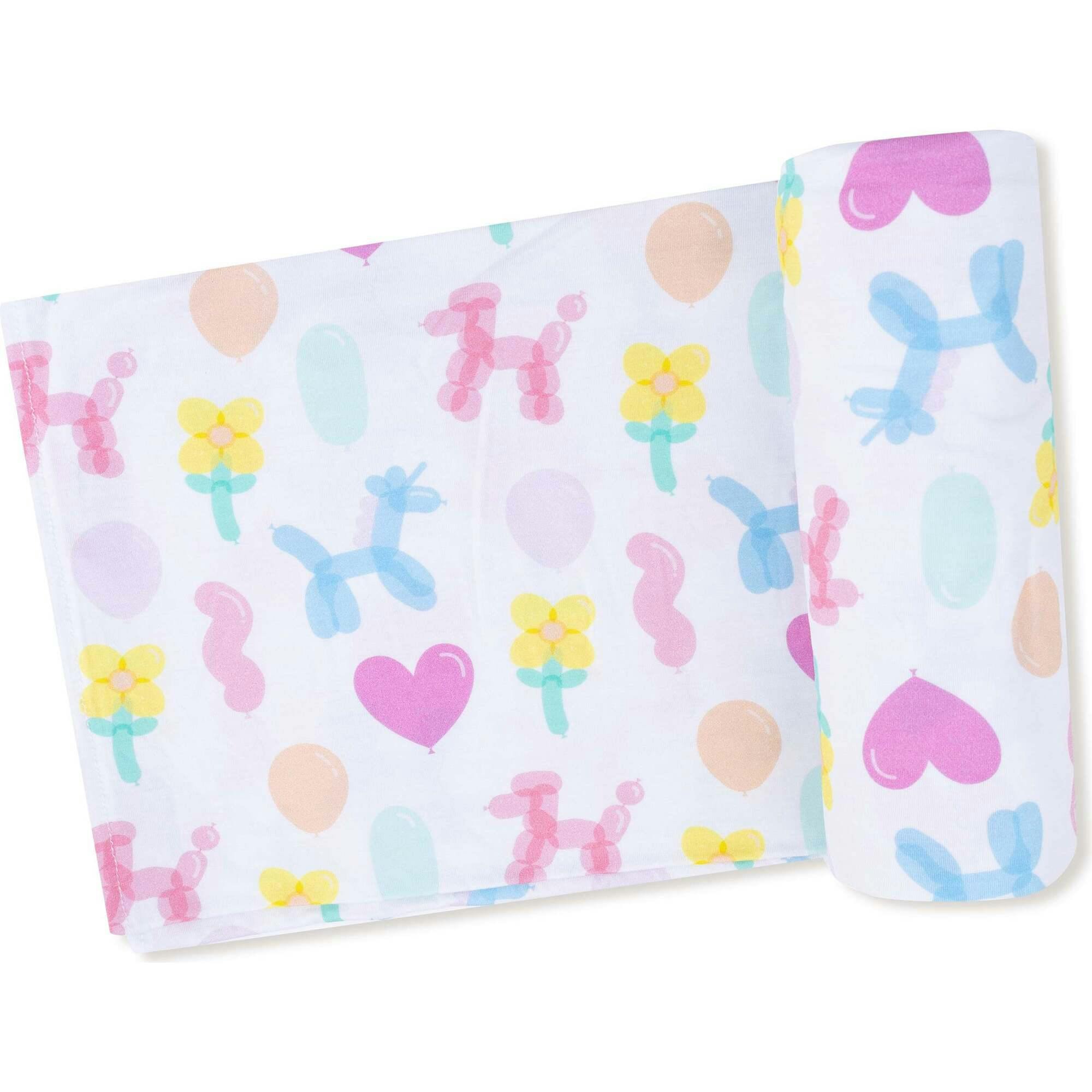 Balloon Animals - Pink - Swaddle Blanket