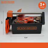 Black and Decker Open Garden Toolbox w/ 8 Piece Garden Tools Set