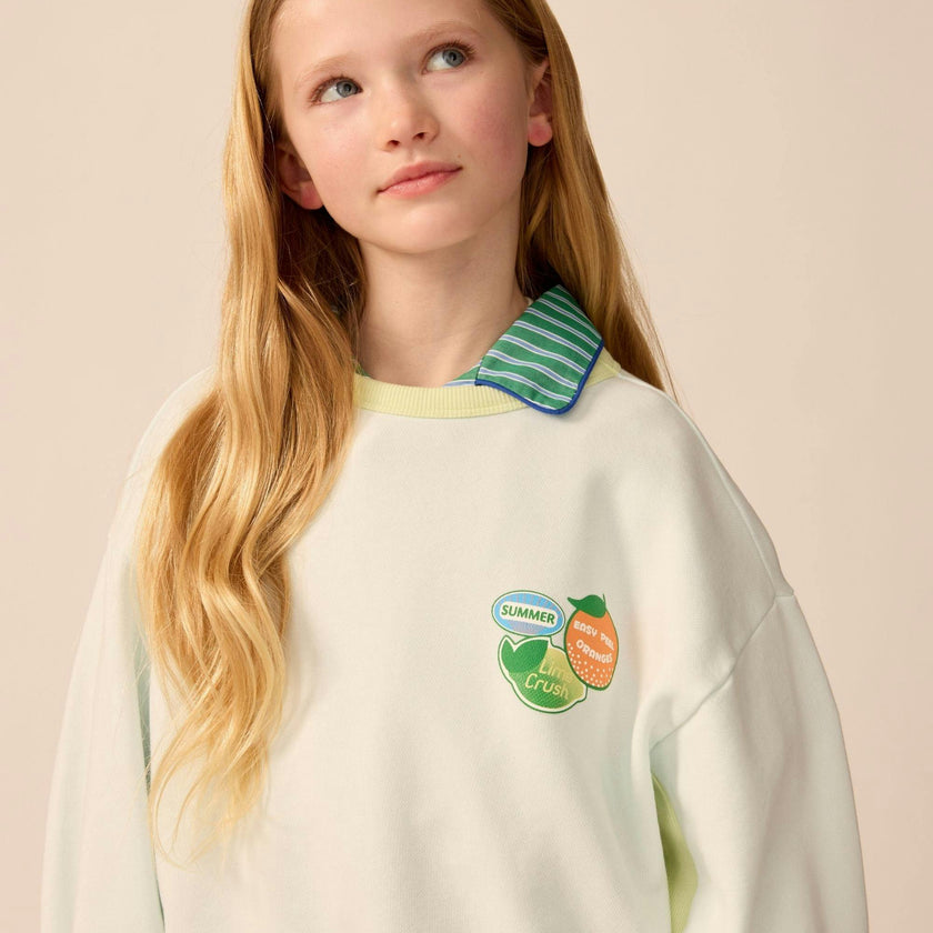 Organic Weekend Sweatshirt in Sky Blue