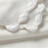 Organic Cotton Scalloped Baby Blanket