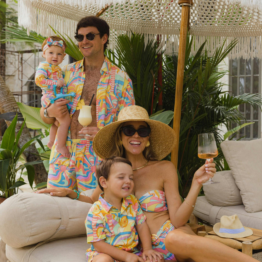 The Paradiso - Girls Rash Guard One Piece with Ruffle UPF 50+