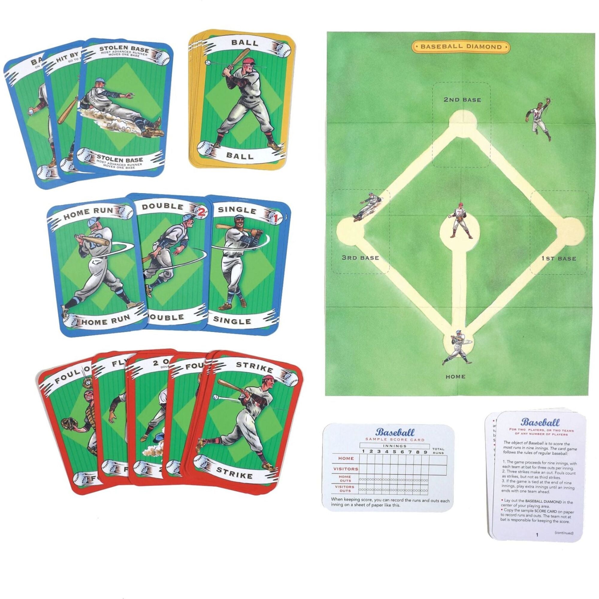 Baseball Playing Cards and Game