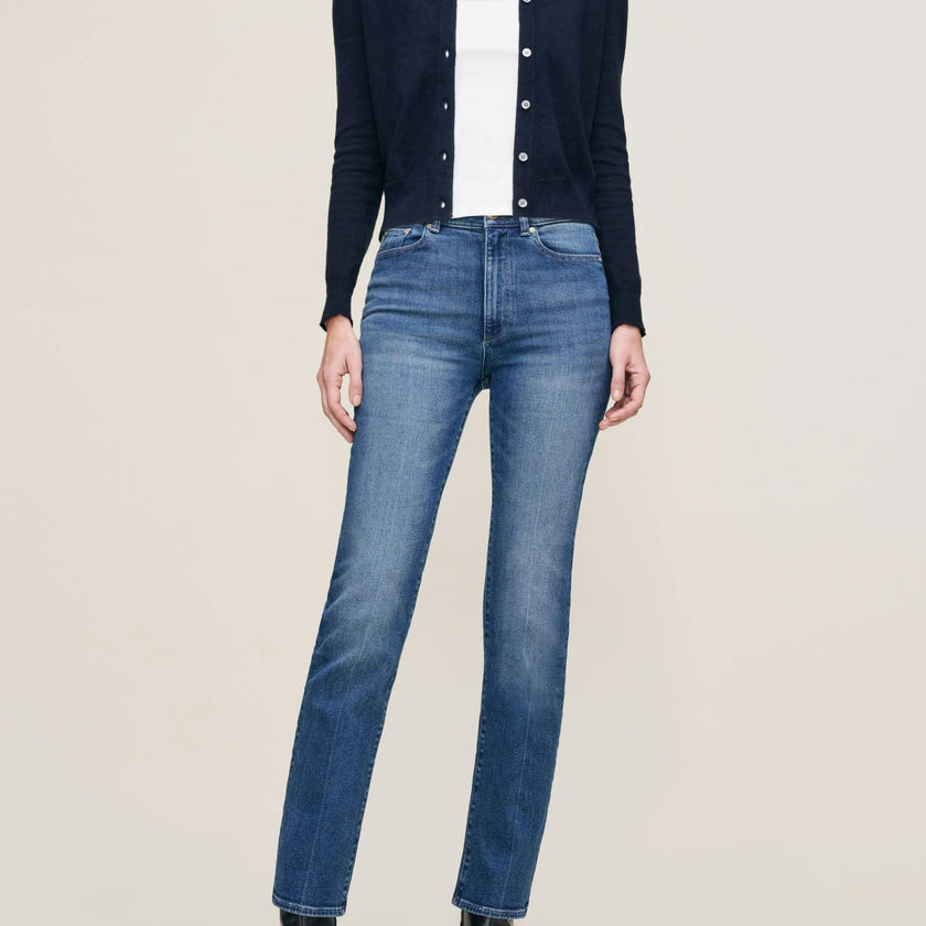 Halle Straight High Rise Instasculpt™ 29" Jeans Oceanside