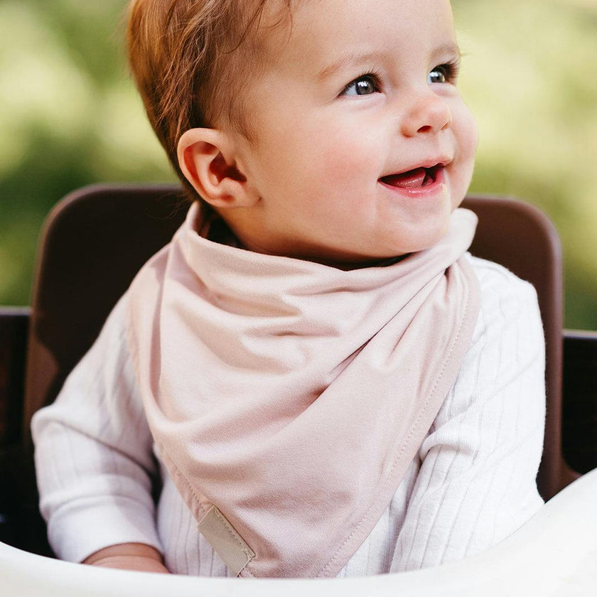 Sepia Rose Luxe Solid Kerchief Bib