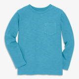 Kids long sleeve slub pocket tee