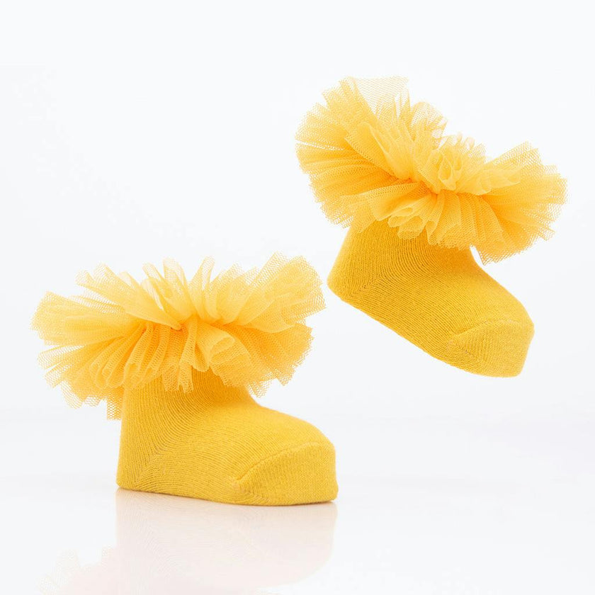 Multicolor 3pc Tulle Frill Socks Set
