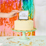 Lovely Little Letterboard Customizable Gold Cake Topper
