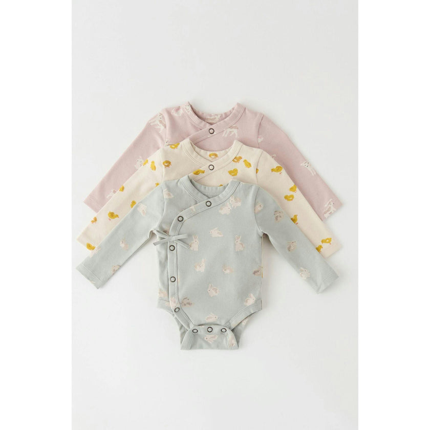 The Littles Long Sleeve Kimono One-Piece, Green