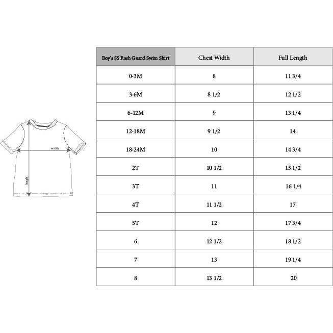 Short Sleeve Rash Guard Swim Shirt Mist Blue