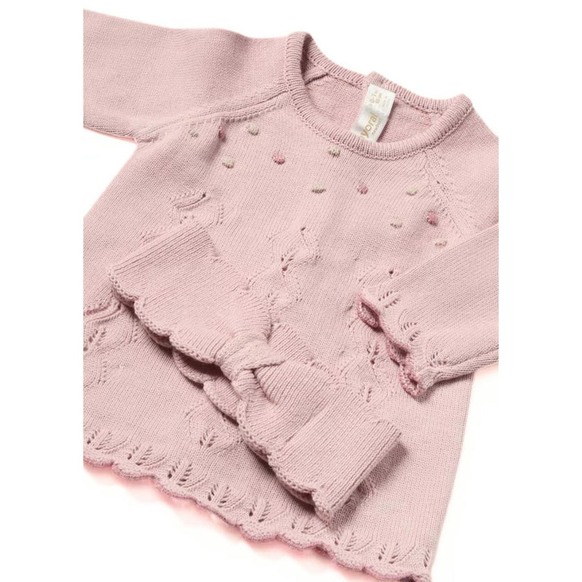 Newborn Girl 3 Piece Knit Set