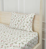 The Sisi Silk Pillowcase - Pink Pond Floral