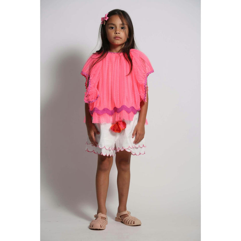 LAUREL SCALLOPED SUMMER SHORTS