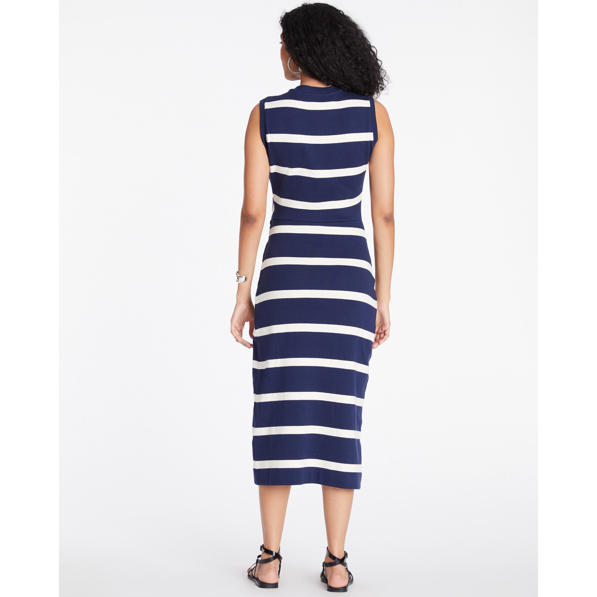 Women's Sleeveless Striped Cody Dress, Navy