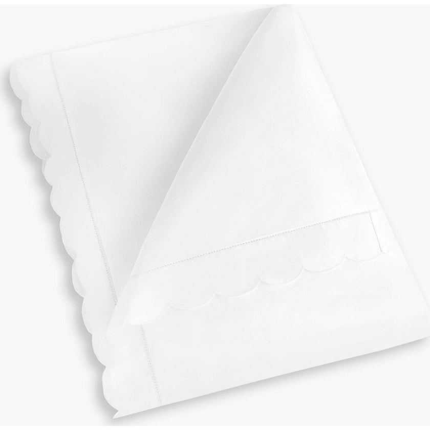 Scalloped Starlight Baby Duvet, White