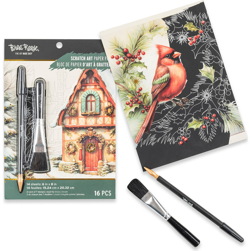 Scratch Art: Paper Pad - Home for the Holidays