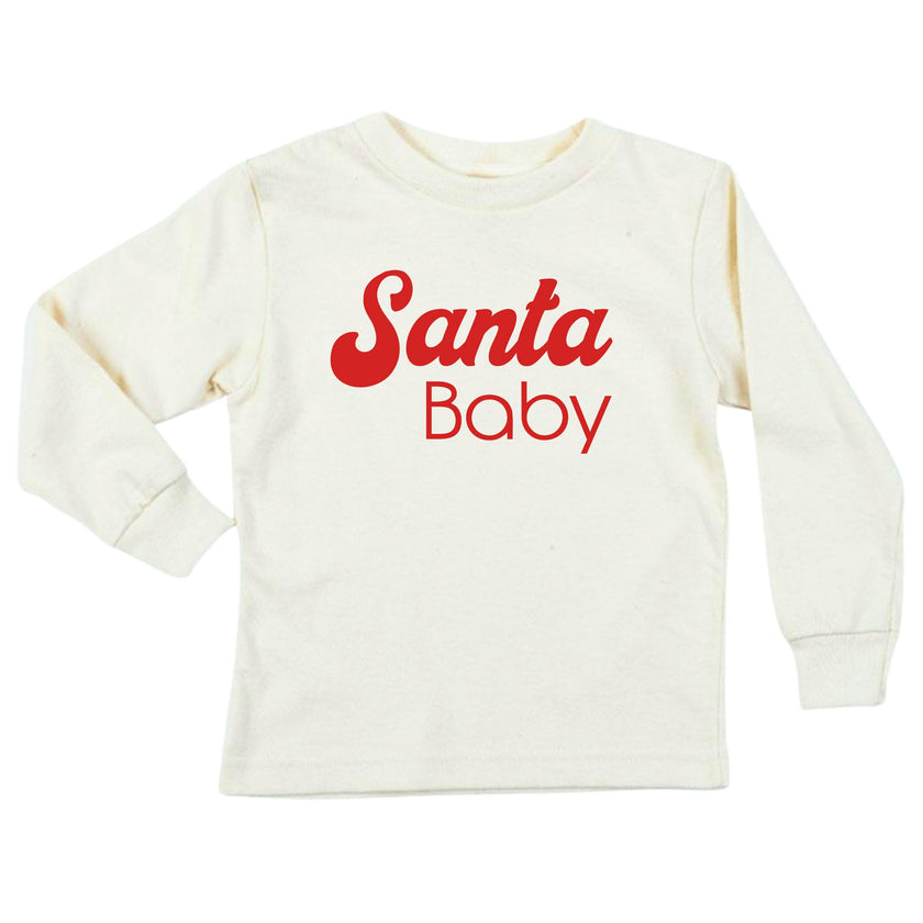 Santa Baby Organic Kids T-Shirt Long Sleeve
