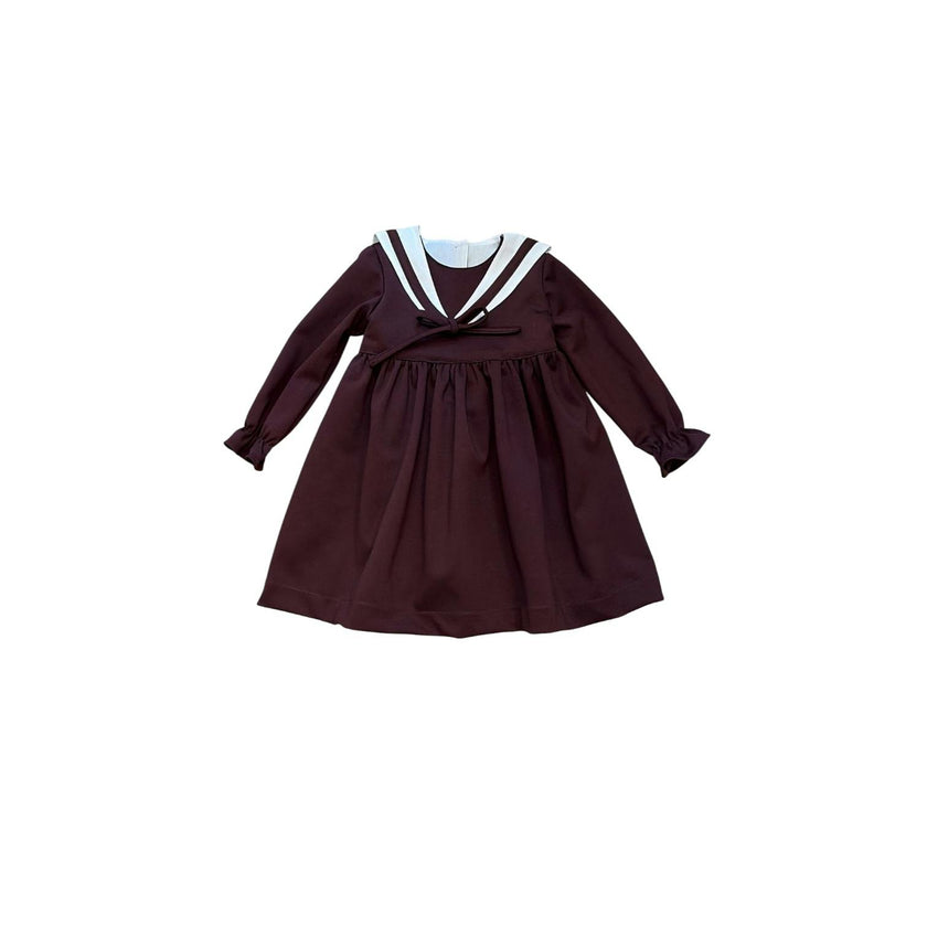 Amélie Bordeaux Dress