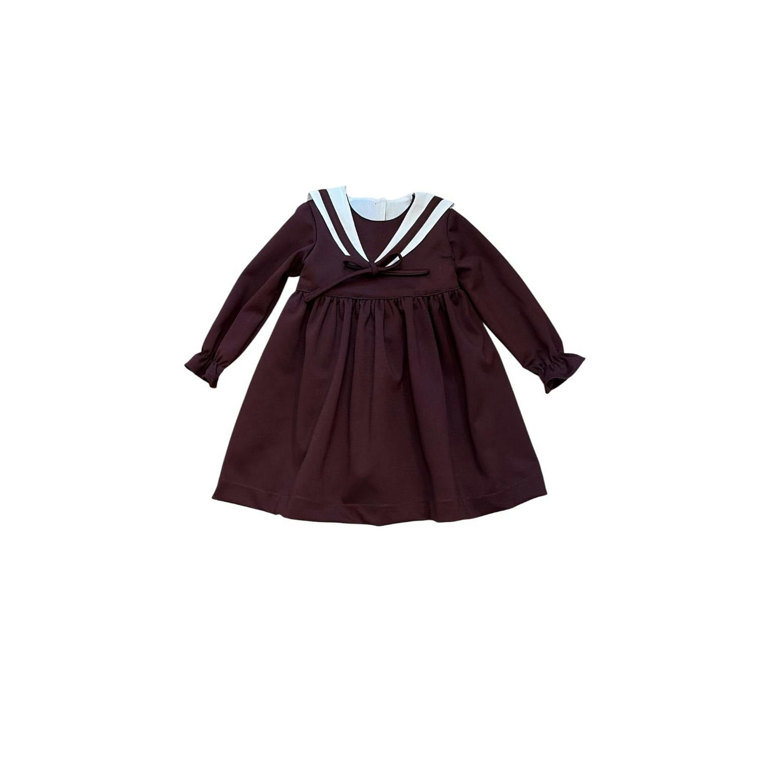 Amélie Bordeaux Dress