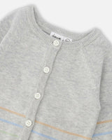 Cotton Knit Button Front Cardigan
