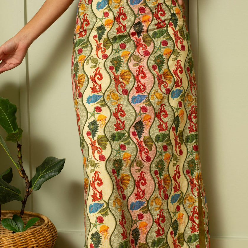 Dillon Multi Shell Midi Skirt