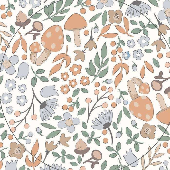 Forest Lilac Gray Floor Cushion