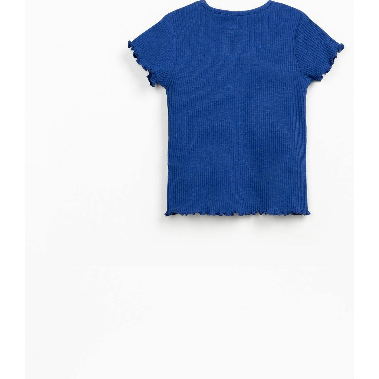 Ribbed Cap Sleeve T-Shirt