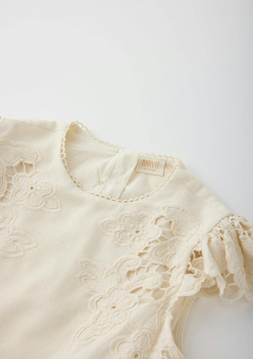 Kaitlyn Embroidered Mini Dress