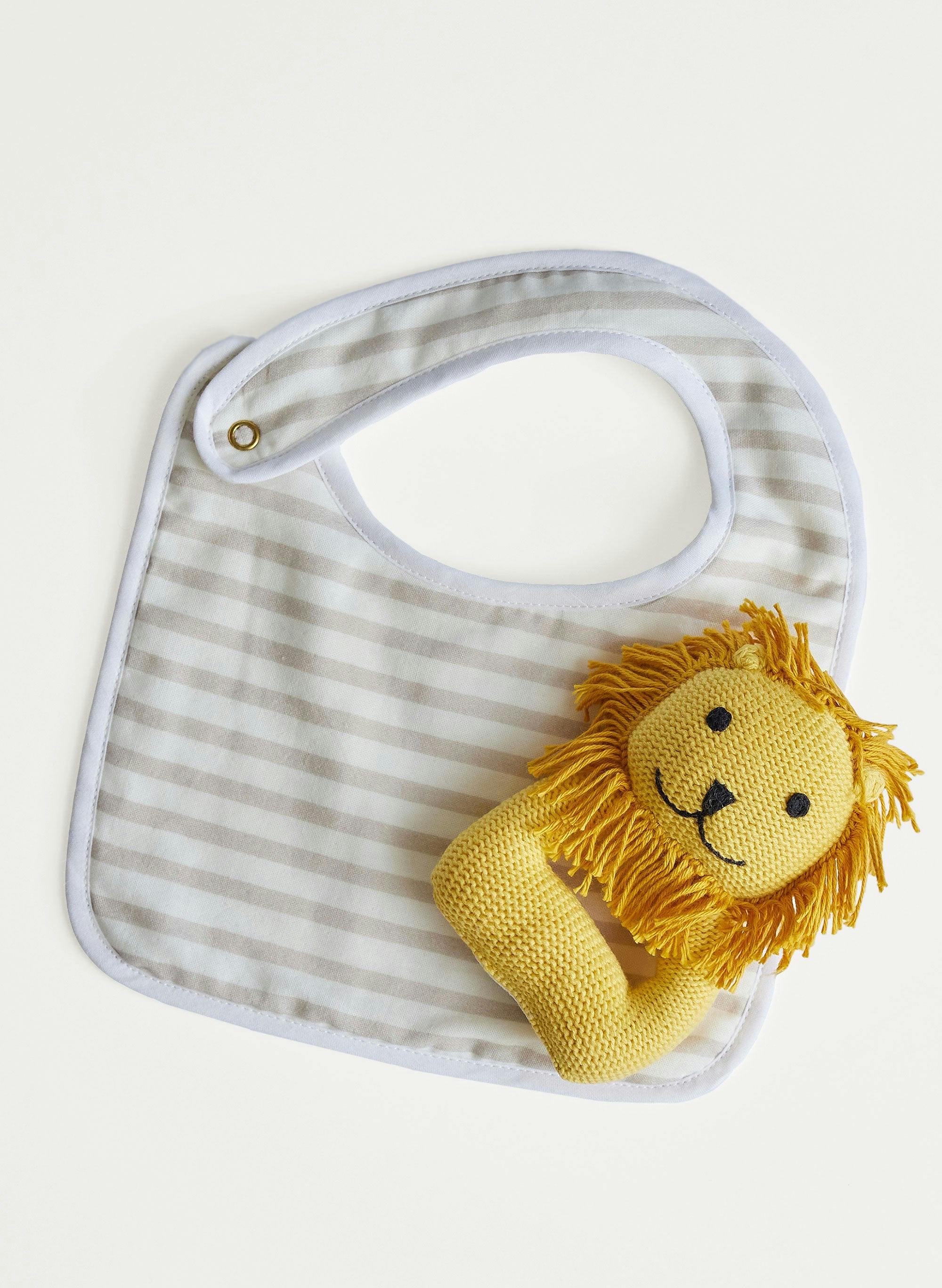 Bib and Rattle Set