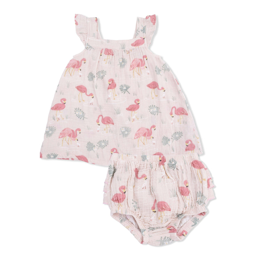 Flamingos - Sundress & Bloomer