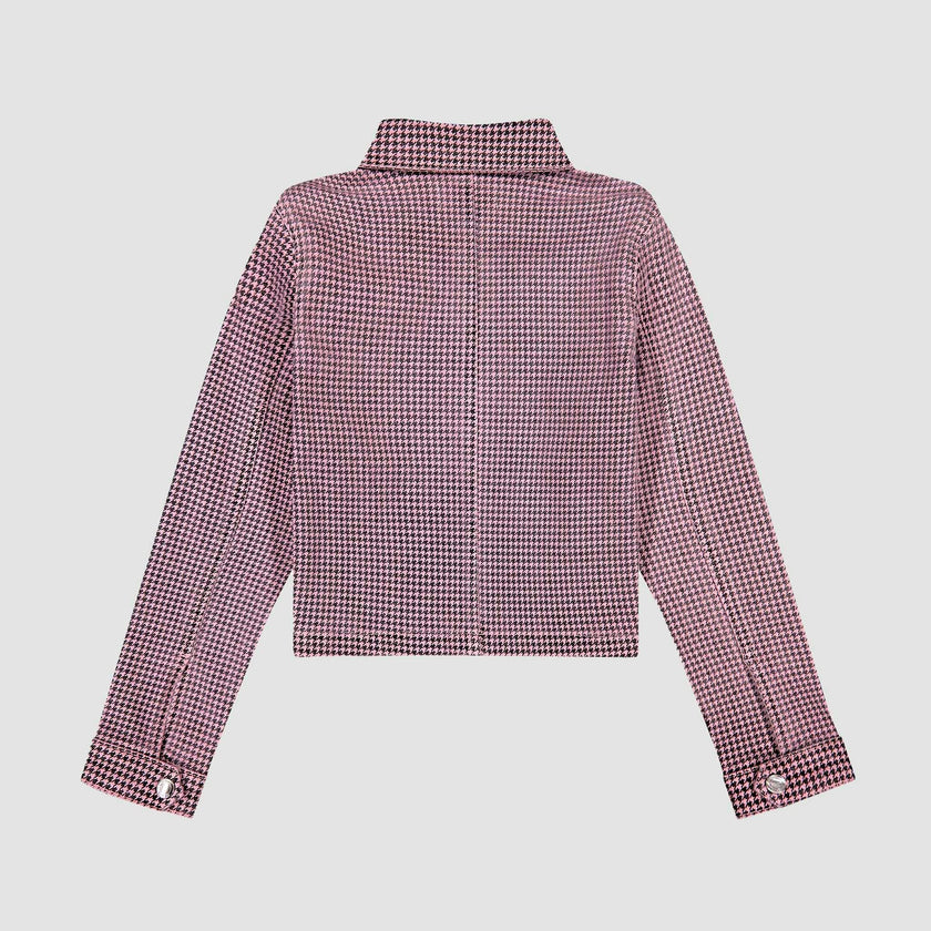 Manning Jacket | Pink Houndstooth