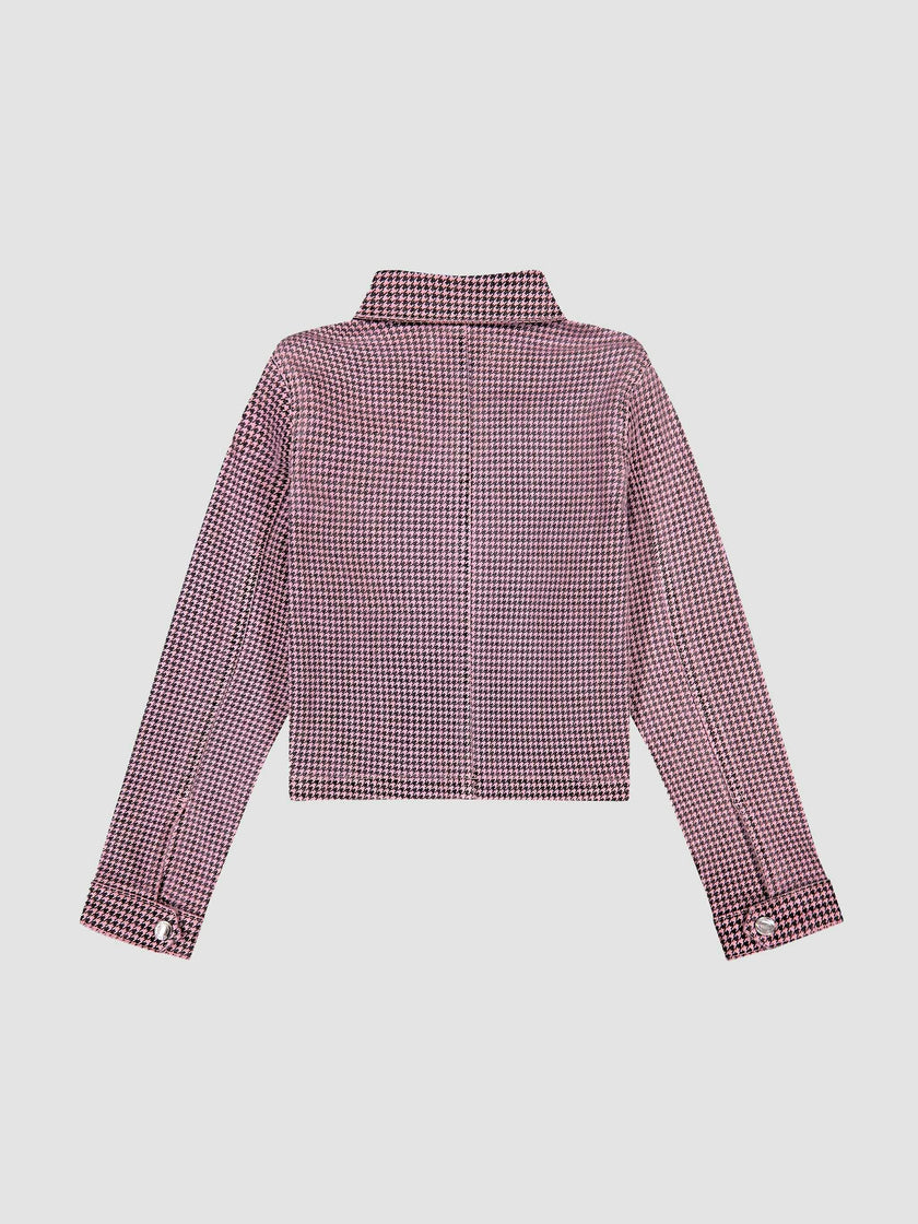 Manning Jacket | Pink Houndstooth