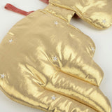 Gold Quilted Angel Wings & Crown
