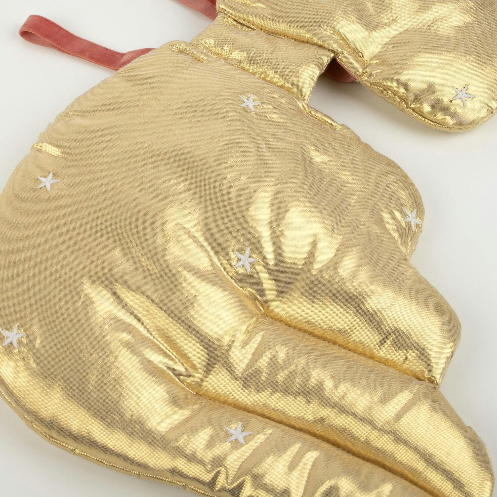 Gold Quilted Angel Wings & Crown
