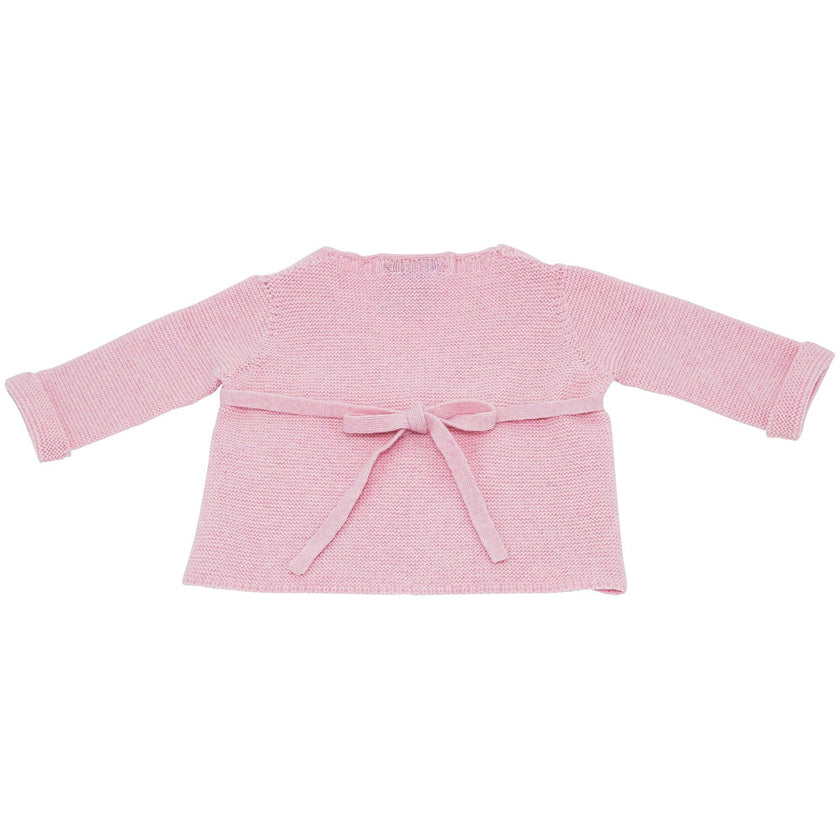 Little Royals Baby Tie-Front Sweater - Pink