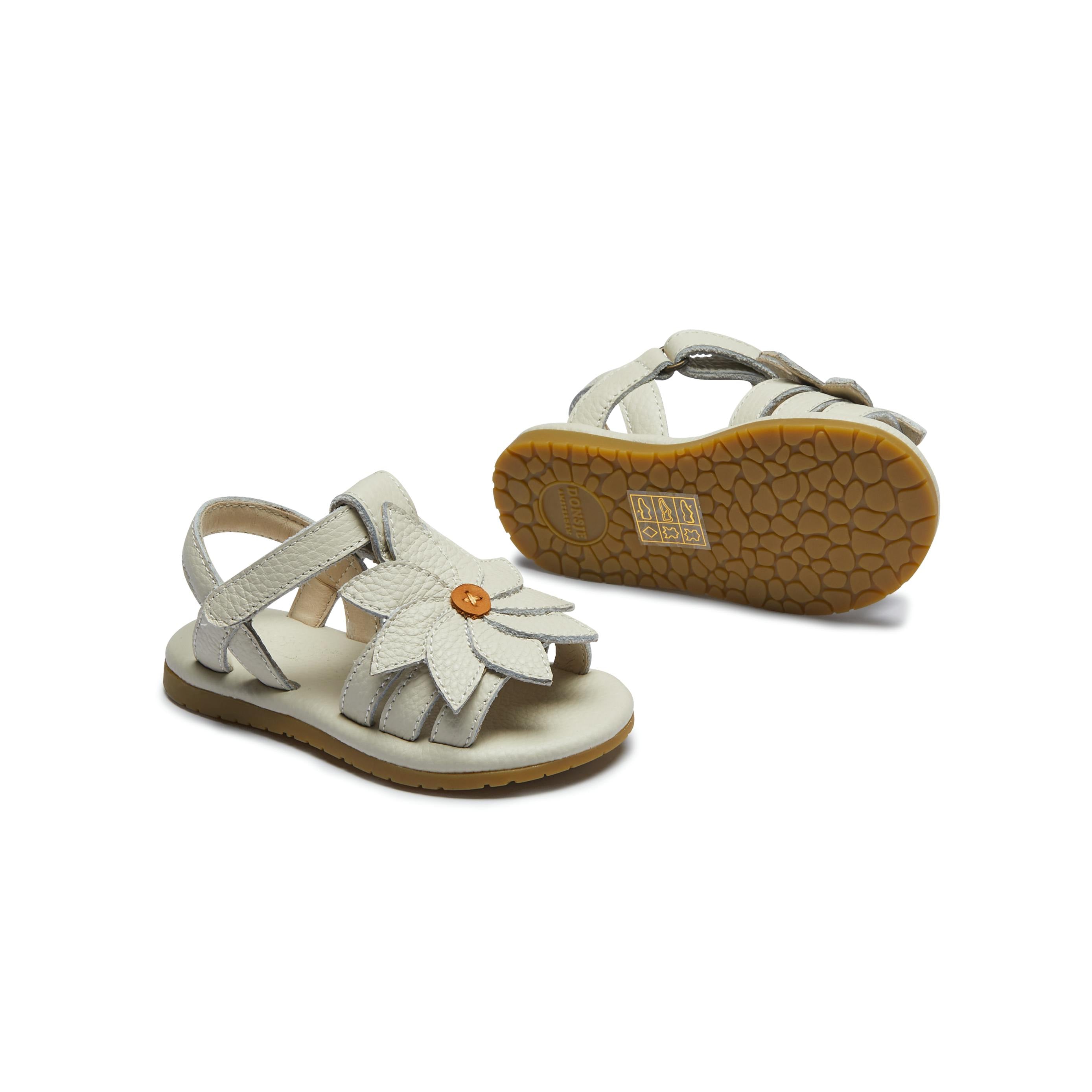 Jiles Fields Sandals | Daisy | Off White Leather