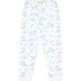 Blue Lone Star Toile Pajamas
