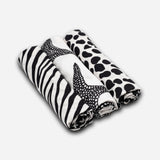 Animal Print Muslin Burp Cloths