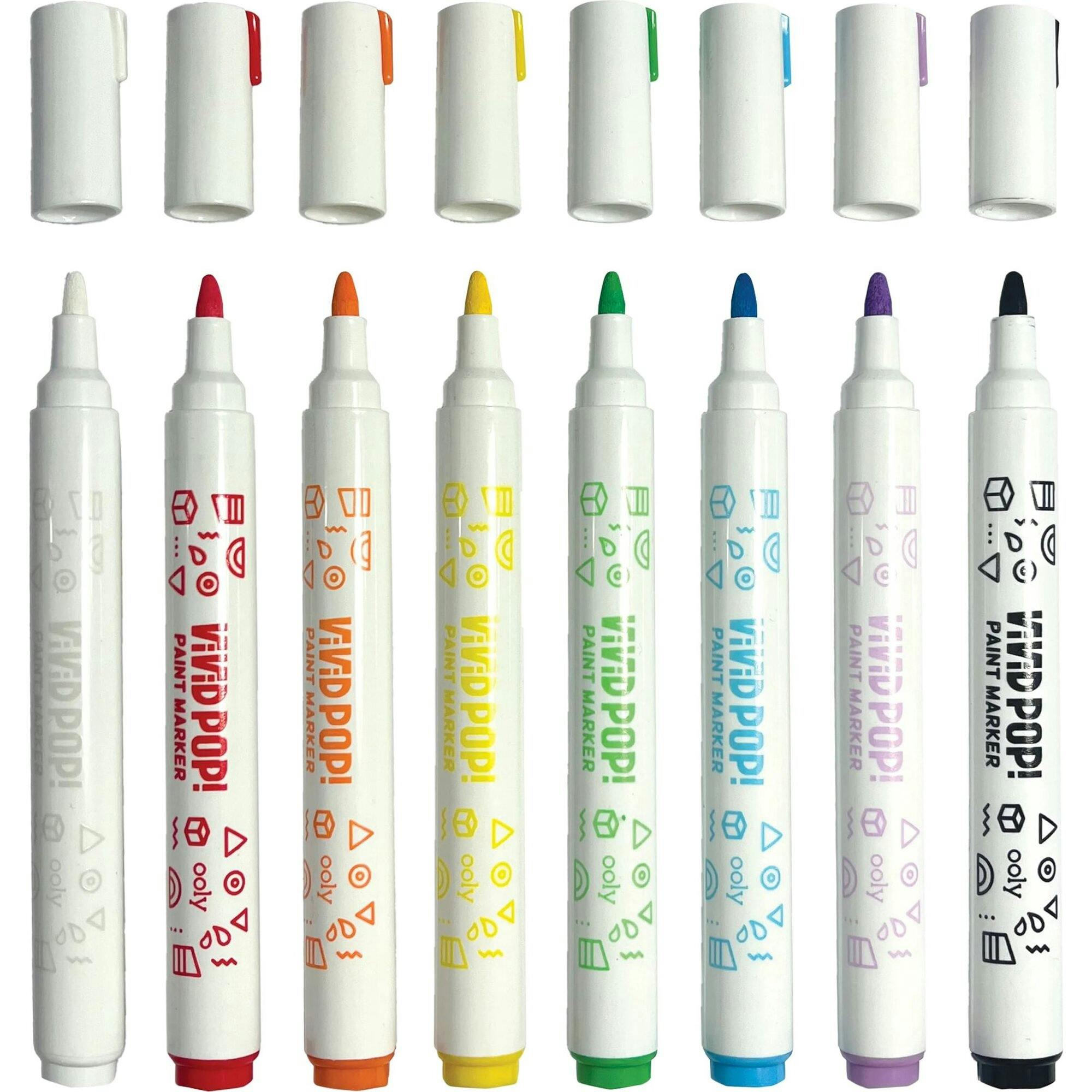 Vivid Pop! Water Based Paint Markers - Set of 8