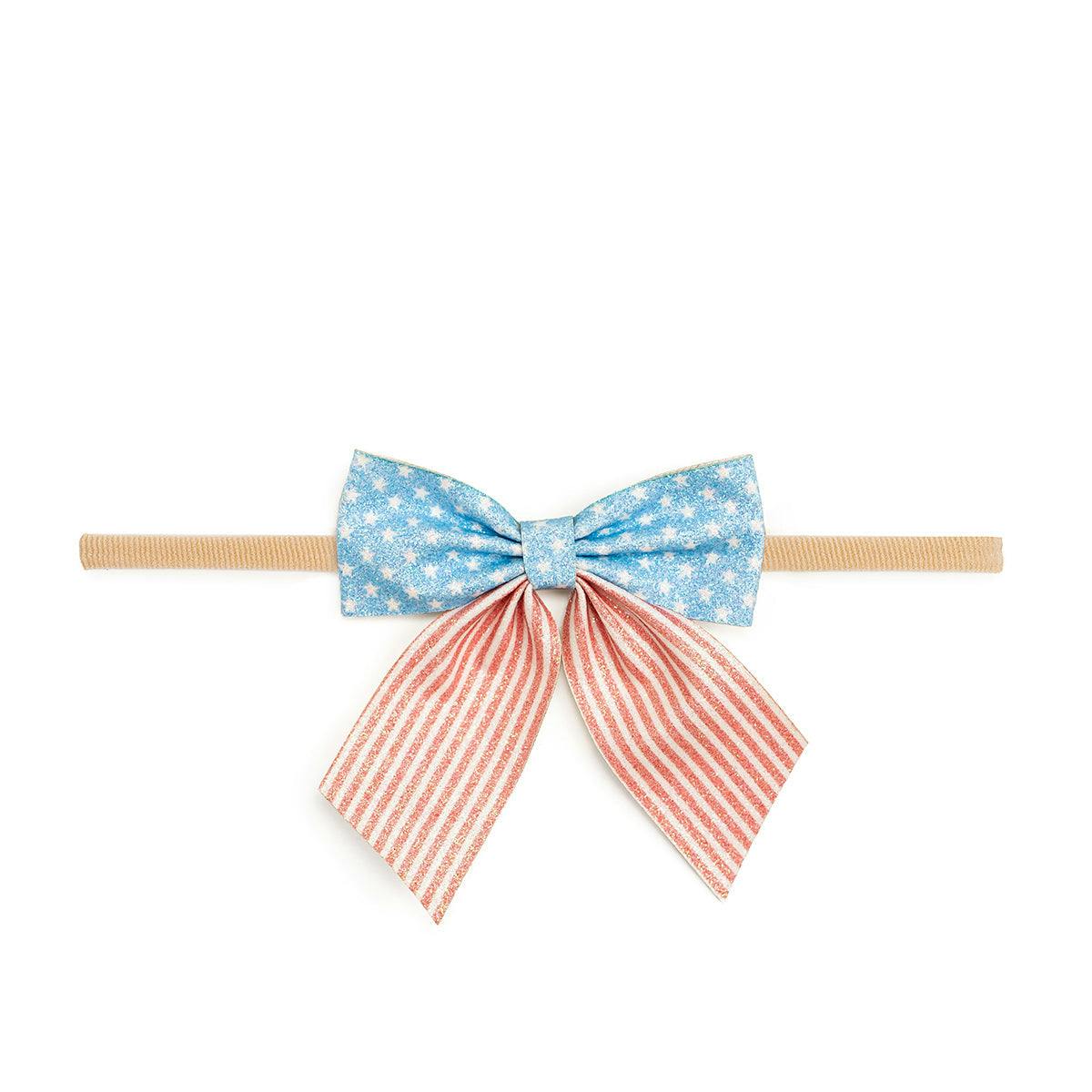 Patriotic Cutie Bow Baby Headband