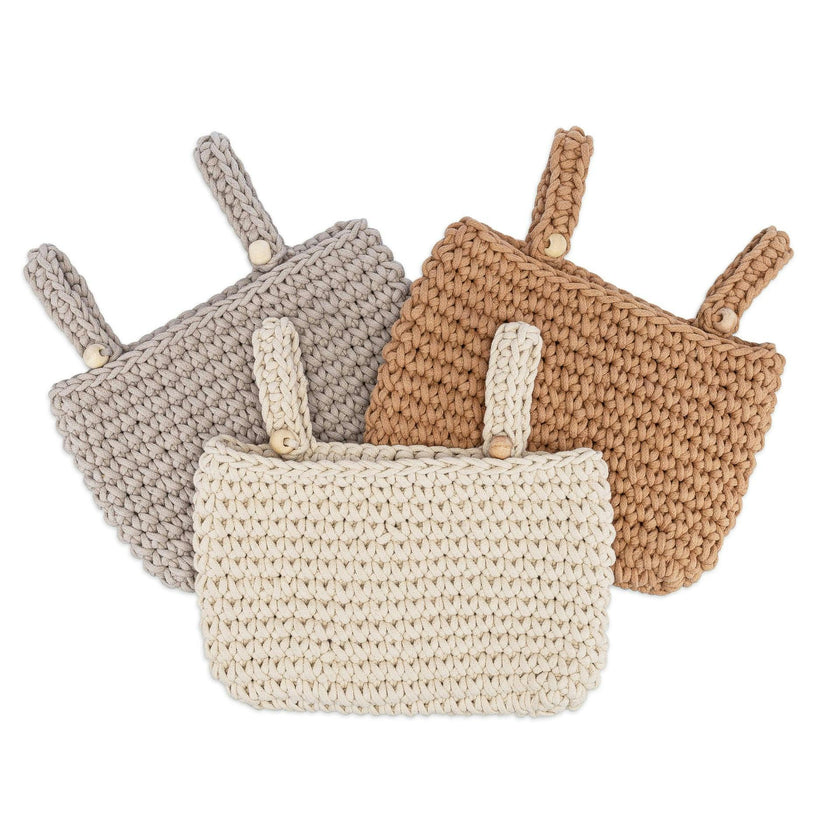 Charlie Farmhouse Hanging Storage Bin Trio