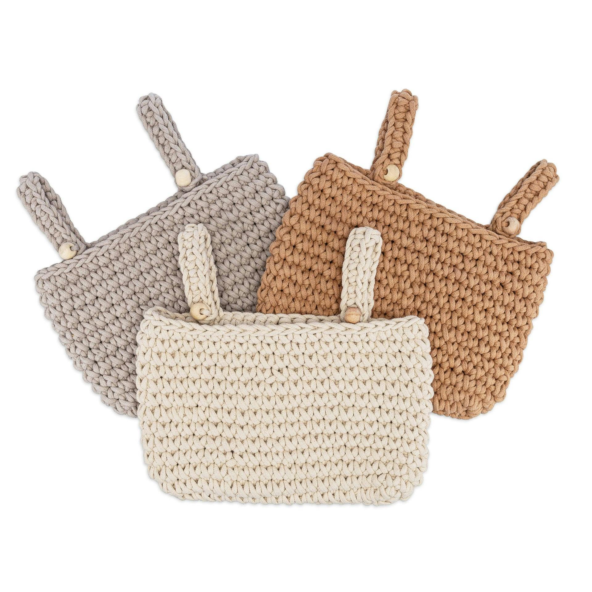 Charlie Farmhouse Hanging Storage Bin Trio