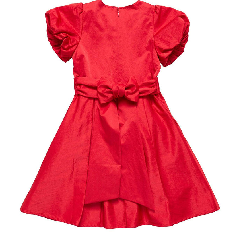 Mini Wrenley Dress in Red Taffeta
