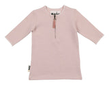 Microgrid Patterned 3/4 Sleeve Shirt