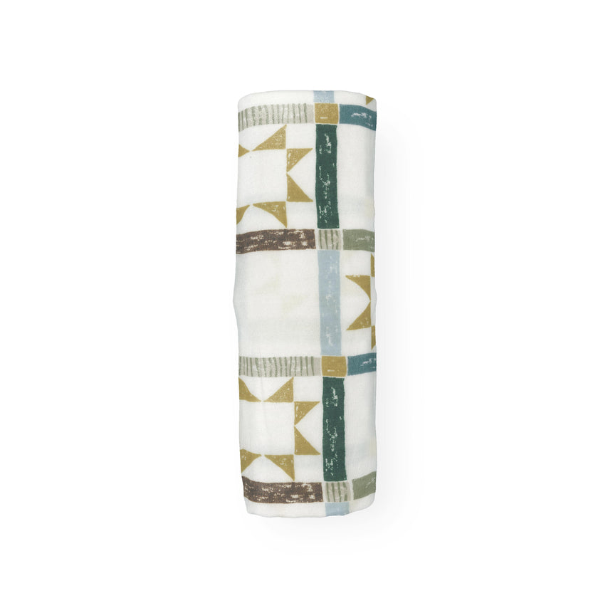 Stretch Knit Swaddle Blanket - Barn Star