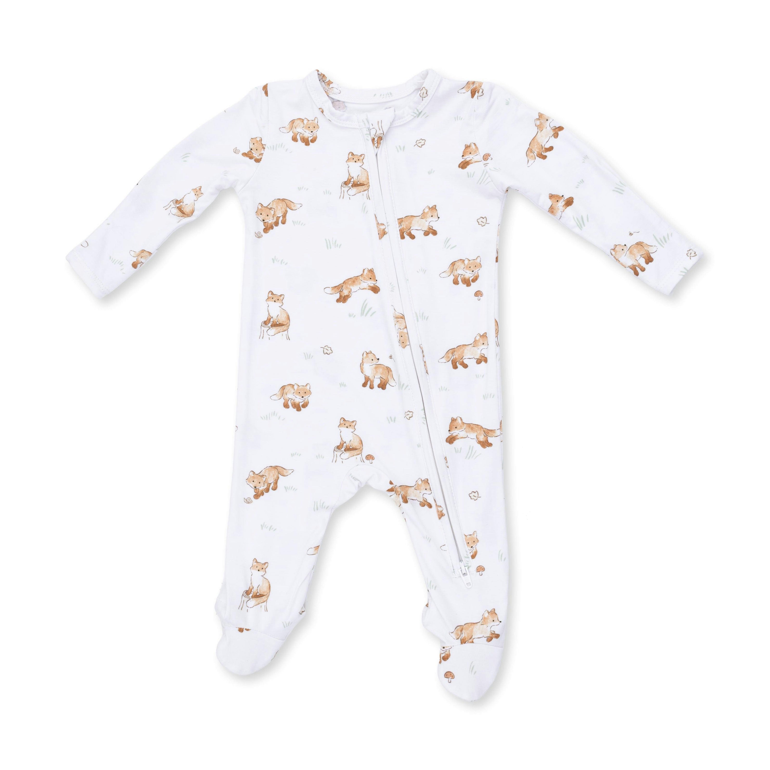 Little Explorer Fox - 2 Way Zipper Footie
