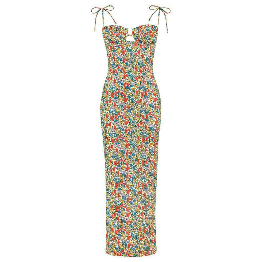 Petal Long Slip Dress