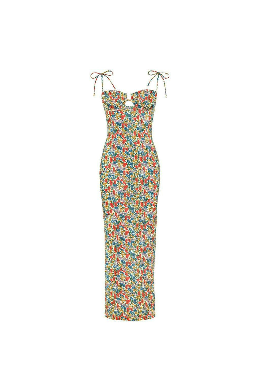 Petal Long Slip Dress